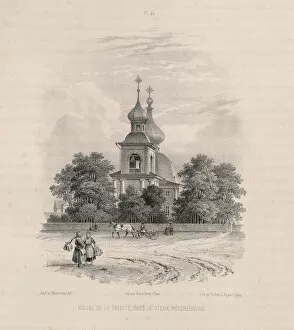 The Trinity Church in Saint Petersburg (From: The Construction of the Saint Isaacs Cathedral), 1845