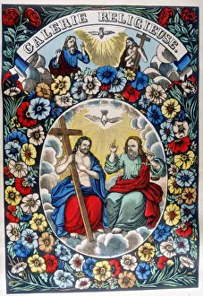 Holy Prints: The Trinity: Father, Son and Holy Spirit, 19th century