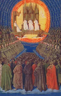 Etienne Prints: The Trinity In its Glory, c1455, (1939). Artist: Jean Fouquet
