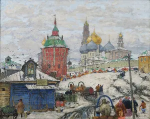 Sergiyev Posad Prints: The Trinity Lavra of St. Sergius, 1916