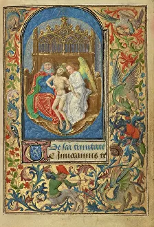 The Trinity; Prayer Book of Charles the Bold, 1469. Creator: Lieven van Lathem