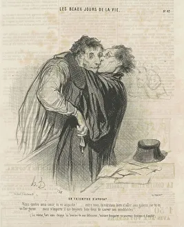 Un triomphe d'avocat, 19th century. Creator: Honore Daumier