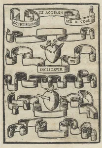 Emblem Prints: Trionfo Di Virtu. Libro Novo... page 16 (recto), 1563. Creator: Matteo Pagano