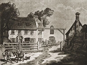 A Trip to Brighton a Hundred Years Ago; 'The Cock' at Sutton, c1788, 1888. Creator: Unknown