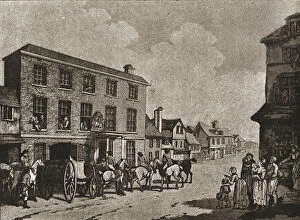 A Trip to Brighton a Hundred Years Ago; 'The White Hart' at Reigate, c1788, 1888. Creator: Unknown