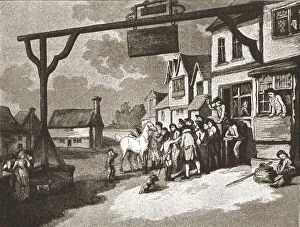 A Trip to Brighton a Hundred Years Ago;'The George' at Crawley, c1788, 1888. Creator: Unknown