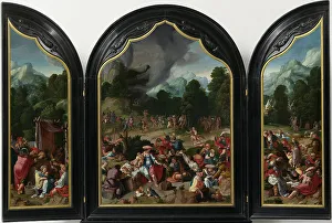 Sins Prints: Triptych with the Adoration of the Golden Calf
