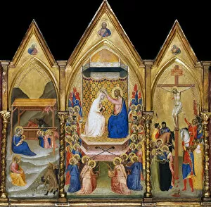 Assumption Of The Blessed Virgin Collection: Triptych altarpiece. Artist: Daddi, Bernardo (1290-1350)