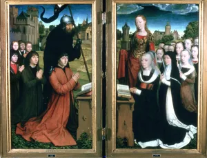 Moreel Prints: Triptych of the Family Moreel, 1484. Artist: Hans Memling