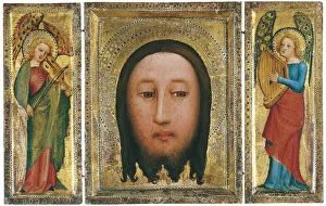 Vera Prints: Triptych of The Holy Face. Artist: Master Bertram (ca 1340-ca 1415)