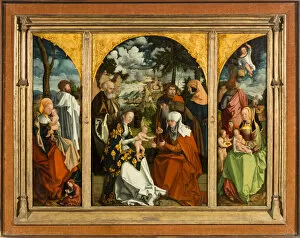 Anna Selbdritt Gallery: Triptych with the Holy Kinship