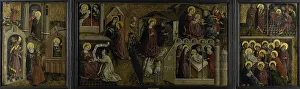 Scenes Prints: Triptych with Scenes from the Life of the Virgin, c.1450. Creator: Anon