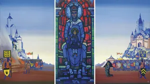 Roerich Prints: The Triptych St. Joan of Arc: The Maid at the Stake
