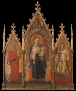 Orcagna Prints: Triptych with the Virgin and Child