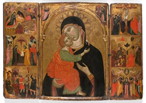 Painting And Sculpture Of Europe Gallery: Triptych of the Virgin and Child with Scenes from the Life of Christ, 1310 / 30