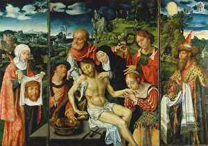 Wound Prints: Tripytych with the Lamentation, 1524. Creator: Joos van Cleve