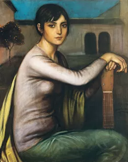 Andalusia Collection: Tristeza Andaluza (Melancholy), ca 1925-1928. Creator: Romero de Torres