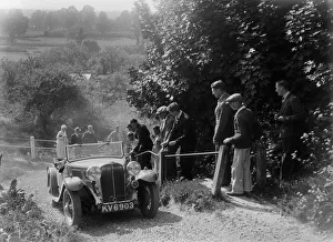 Triumph 2-seater taking part in a West Hants Light Car Club Trial, Ibberton Hill, Dorset, 1930s