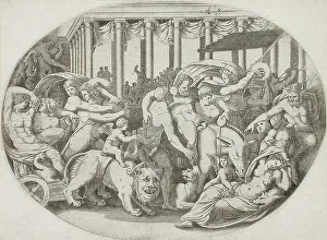 Goddesses Prints: Triumph of Bacchus, 1543. Creator: Enea Vico