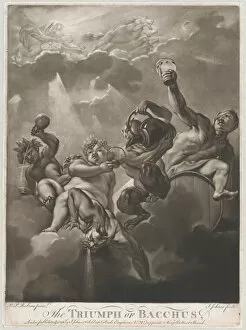Mezzotint Gallery: The Triumph of Bacchus, 1776. Creator: Isaak Jehner