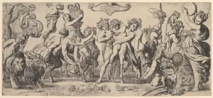 Dionysos Prints: Triumph of Bacchus, 17th century. Creator: Pierre Brebiette