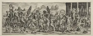 Theodor De Bry Flemish Prints: Triumph of Bacchus. Creator: Theodor de Bry (Flemish, 1528-1598)
