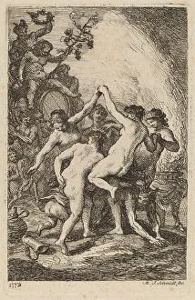 Martin Johann Schmidt Prints: The Triumph of Bacchus with Dancing Nymphs, 1773. Creator: Martin Johann Schmidt