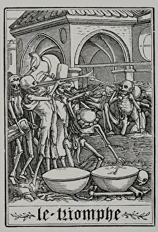 The Triumph - Bones of all the dead, 1538, (1877). Creators: Unknown, Hans Holbein the Younger
