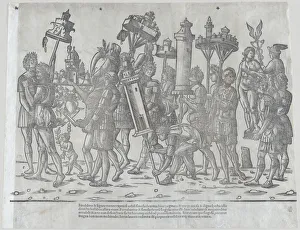 Bordoni Beredetto Prints: The Triumph of Caesar: Statues of Venus and Mercury
