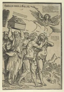 Da Cadore Prints: The Triumph of Christ: the last sheet on the right showing Adam and Eve who lead th