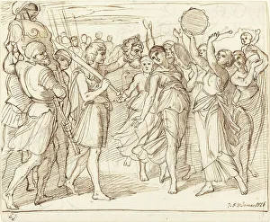 Goliath Prints: The Triumph of David, 1826. Creator: Julius Schnorr von Carolsfeld