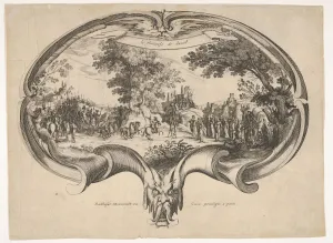 Callote Gallery: The Triumph of David, from a fan by Jacques Callot. Creators: Charles-Nicolas Cochin