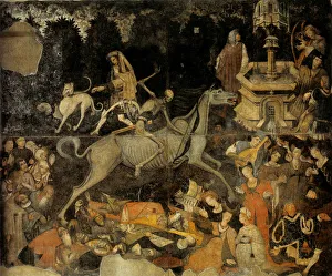 Fresco Prints: The Triumph of Death, ca 1445-1447. Artist: Anonymous
