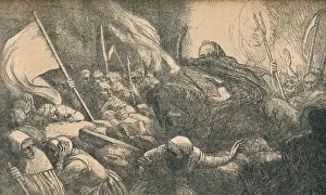 Legros Prints: The Triumph of Death, The Proclamation, c1885. Artist: Alphonse Legros