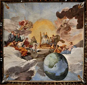 Catholic Church Prints: The Triumph of Divine Wisdom, 1629-1631. Creator: Sacchi, Andrea (1599-1661)