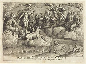Pencz Georg Prints: The Triumph of Eternity, c. 1539. Creator: Georg Pencz