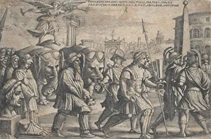 Images Dated 17th August 2021: The Triumph of Fame on Chastity, from The Triumphs of Petrarch. Creator: Georg Pencz