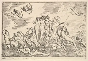 Galatea Prints: Triumph of Galatea, 1610-42. Creator: Pierre Brebiette