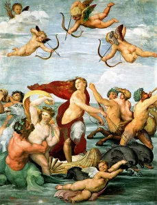 Fresco Prints: Triumph of Galatea, c. 1512. Artist: Raphael (1483-1520)