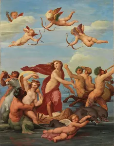 Blommer Nils Jakob Prints: The Triumph of Galatea, a copy after Raphael (Raffaello Sanzio)