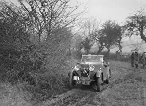 Winchcombe Prints: Triumph of GJN Hall at the Sunbac Colmore Trial, near Winchcombe, Gloucestershire, 1934