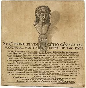 Frieze Collection: The Triumph of Julius Caesar: Title Page, 1599. Creator: Andrea Andreani