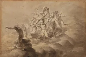 Grey And Brown Colour Prints: The Triumph of Love, 1800