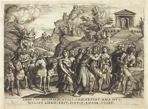 Pencz Georg Prints: The Triumph of Love, c. 1539. Creator: Georg Pencz