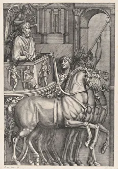 Beatrizet Nicolas Prints: The Triumph of Marcus Aurelius, 1550. 1550. Creator: Nicolas Beatrizet