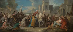 Jean Francois Prints: The Triumph of Mordecai, ca. 1736. Creator: Jean Francois de Troy