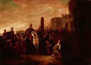 Mordecai Prints: Triumph of Mordechai, 17th century. Creator: Unknown