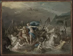 The Triumph of Neptune and Amphitrite, 1630s. Creator: Frans Francken (Flemish, 1581-1642)