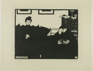 Intimacy Prints: The Triumph, plate two from Intimacies, 1898. Creator: Félix Vallotton