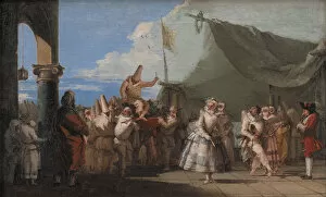 Pulcinella Gallery: The Triumph of Pulcinella, 1760-1770. Artist: Tiepolo, Giandomenico (1727-1804)